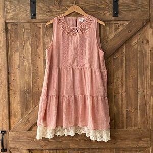 Umgee, size L, peach dress